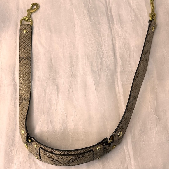 Coach tan and python bag - Picture 10 of 10